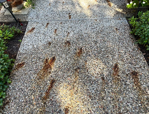 Concrete construction project with properly prepared site and finished surface in Sugar Land